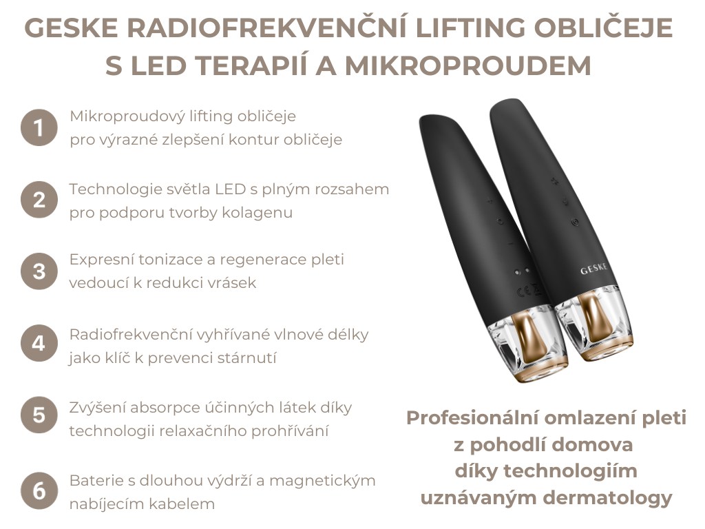 Radiofrekvenční lifting obličeje s LED terapií a mikroproudem (myostimulace) 9v1-us-gray-product